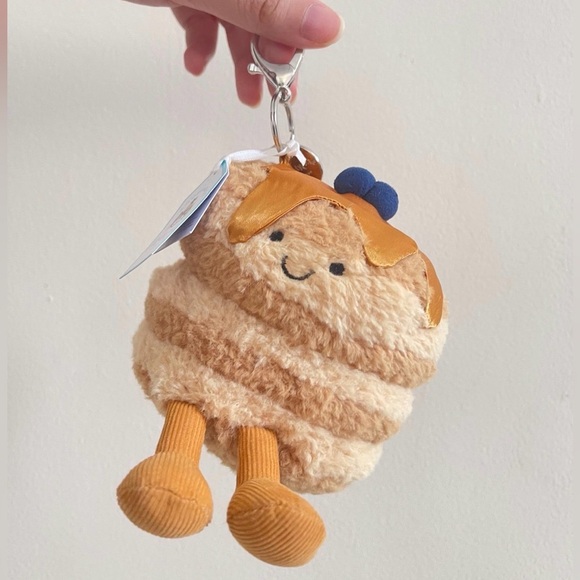 AUTHENTIC Jellycat Fran Pancakes Keychain NYC FAO Exclusive Bag Charm NWT